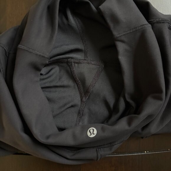 Lululemon In Movement Cropped High-Rise Leggings Everlux 19” Black Cooling 8 - Picture 10 of 11